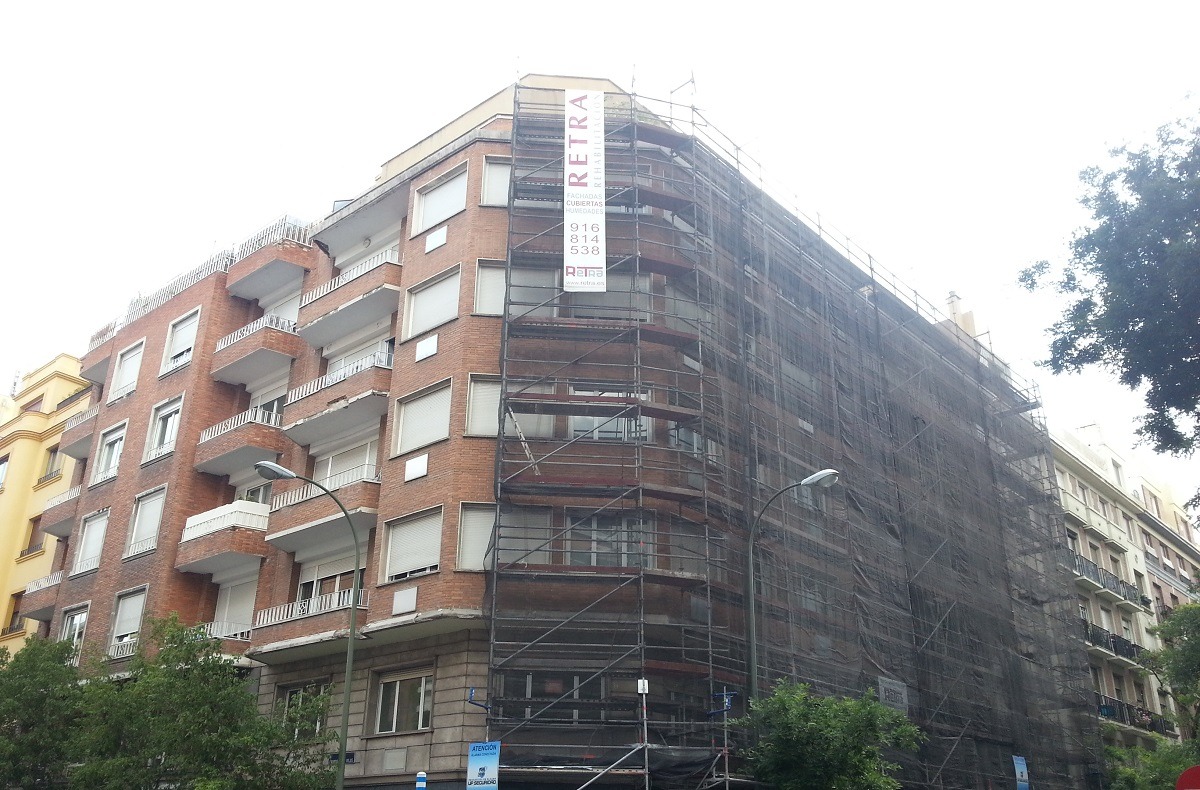 Rehabilitación edificio de viviendas de Madrid