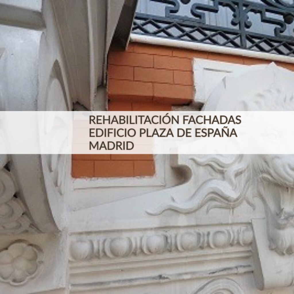rehabilitación fachadas edificio Madrid 
