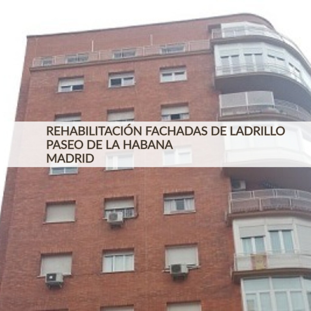 rehabilitación fachadas de ladrillo Madrid 