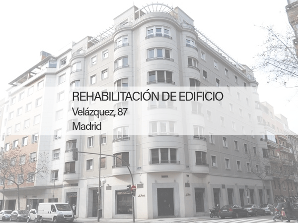 rehabilitacion edificio calle Velazquez