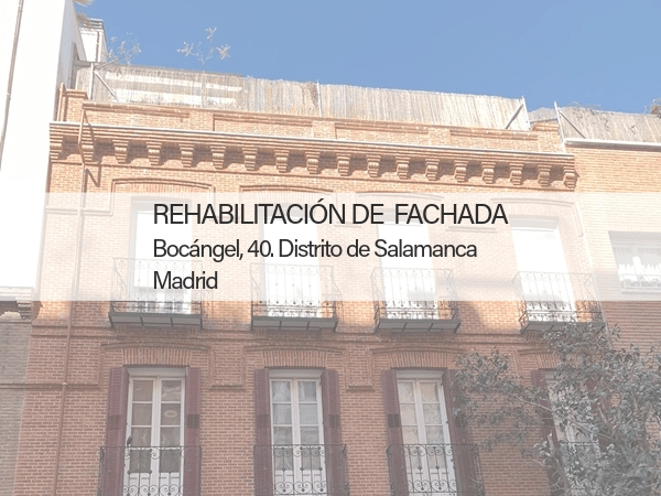 rehabilitación fachada Distrito Salamanca