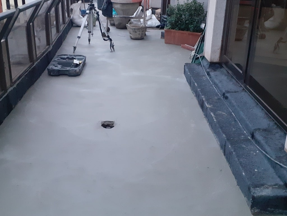 Renovación de terrazas en el Centro de Madrid 5 Impermeabilización y renovación de terraza exterior en edificio corporativo