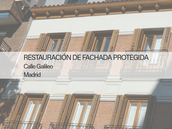 RESTAURACIÓN DE FACHADA PROTEGIDA EN MADRID