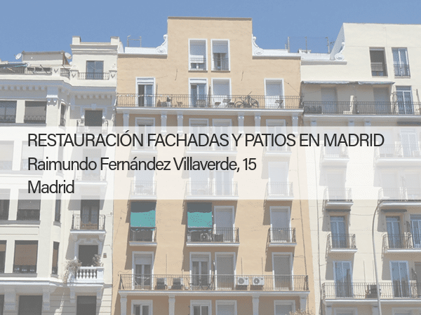 restauración de fachadas y patios en Cuentro Caminos